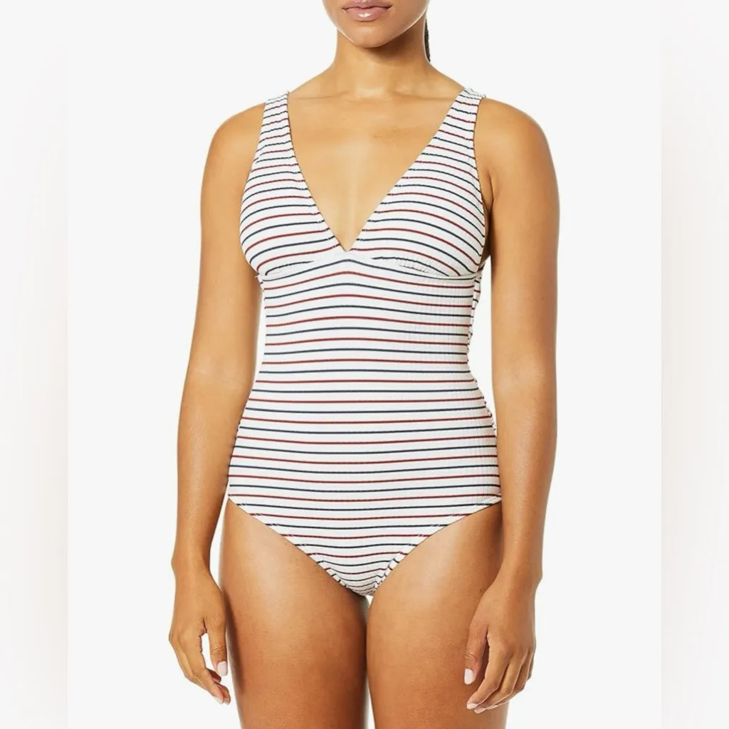 Shoshanna
Sport Stripe Rib‎ Tie Waist One Piece size 12 NWT - Image 4