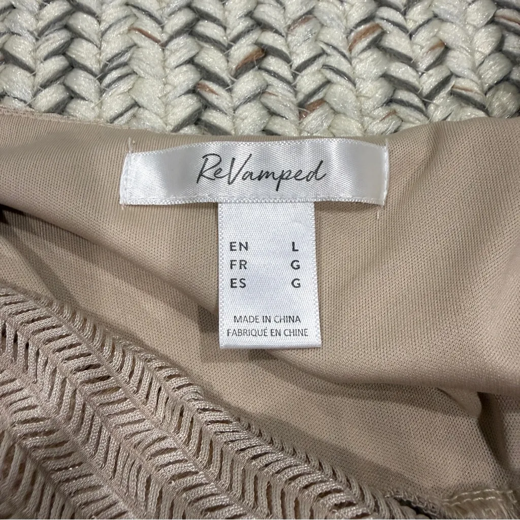 ReVamped Champaign Textured Jumpsuit - Image 8