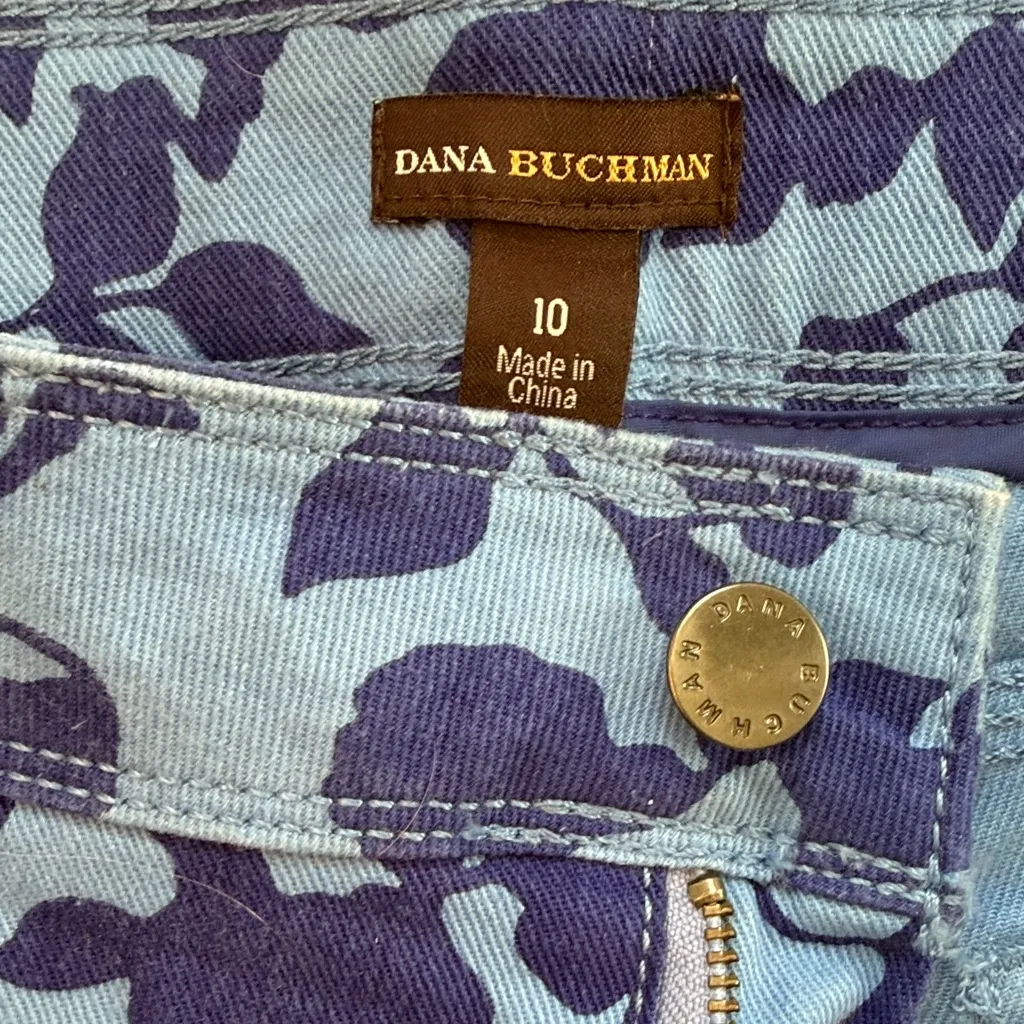 Dana Buchman Blue Patterned Women's Skinny Jeans - Image 2