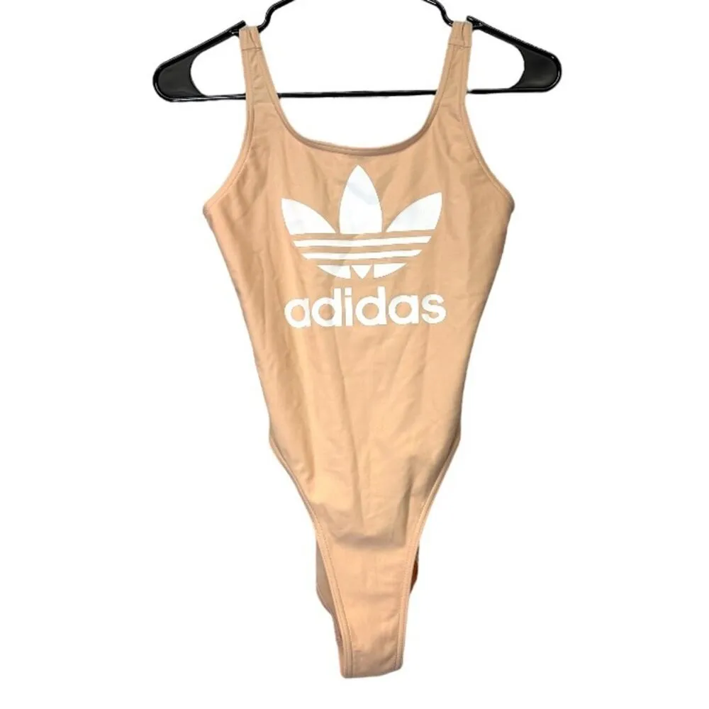 Adidas Swim Trefoil Light Pink Sleeveless One Piece Swimsuit Size‎ S - Image 2