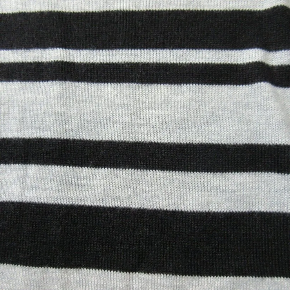 NWT Lou & Grey Striped Turtleneck in Black Gray Midi Maxi Sweater Dress 2XS XXS - Image 4