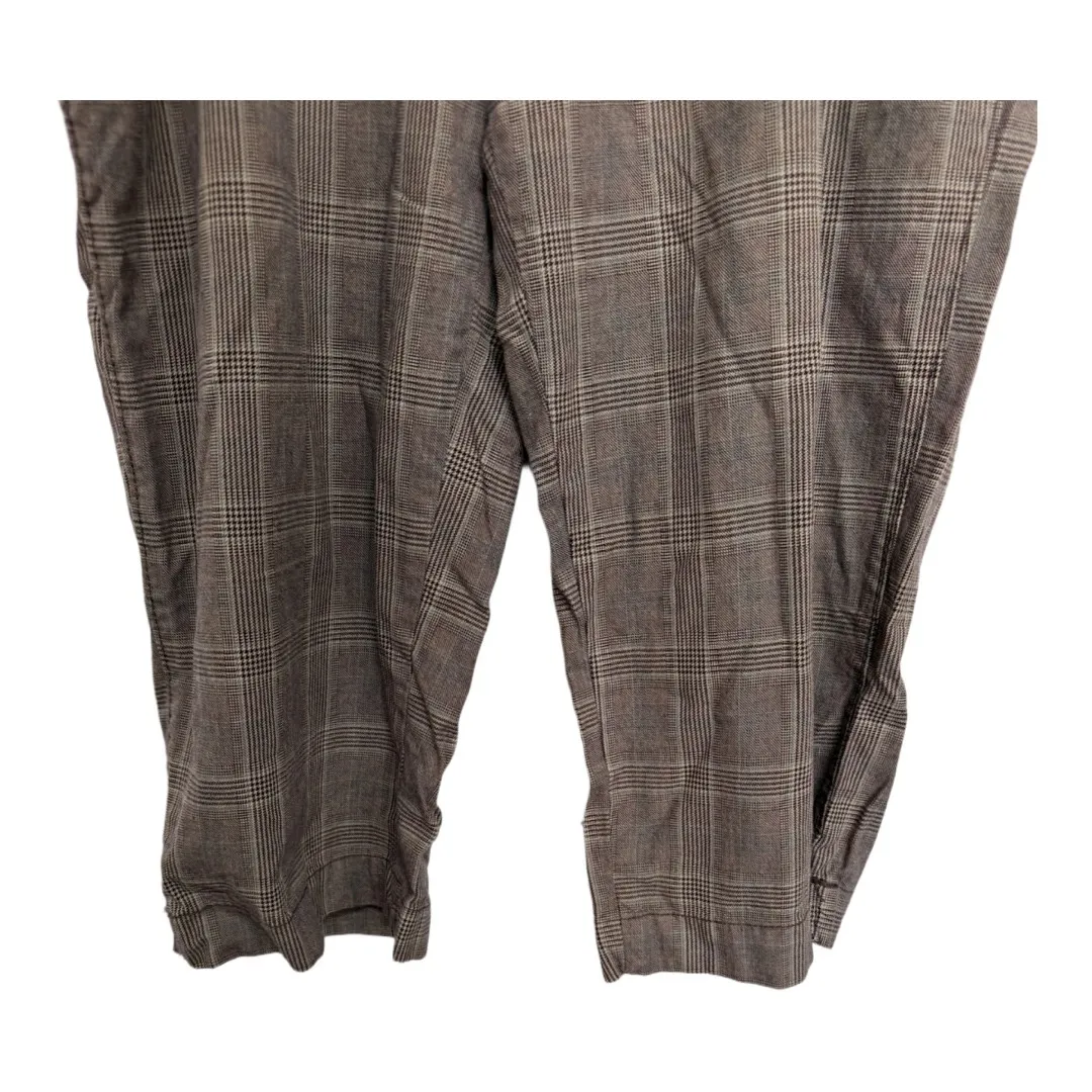 Nobo 2000's Plaid Brown Capris Juniors 17 Prep Punk Fashion 100% Cotton - Image 3
