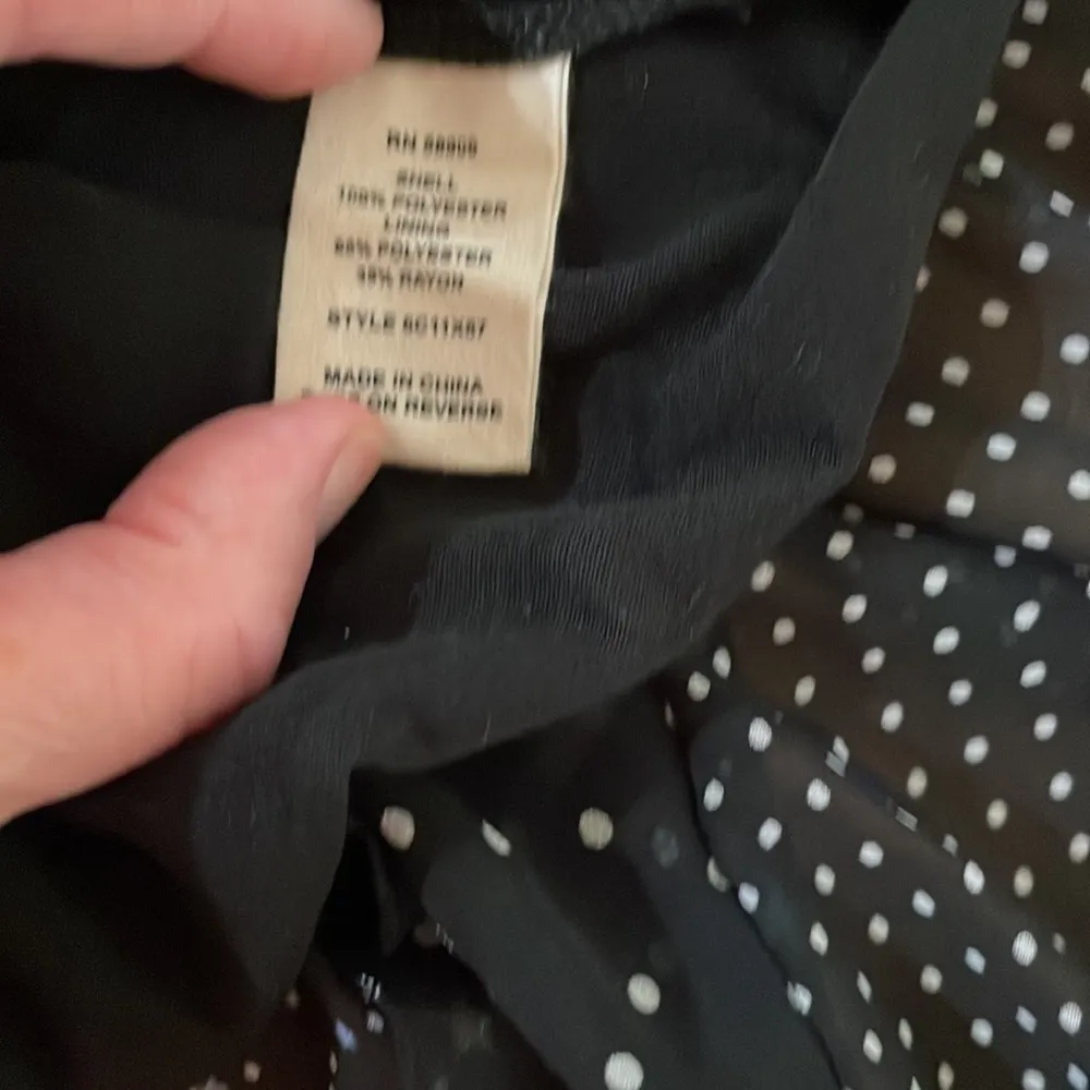 Chelsea & Violet V-neck gypsy star and polka dot ruffled midi black dress - Image 7