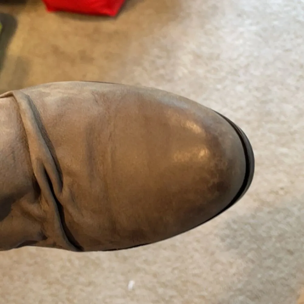 Paul Green Brown Leather Chunky Heel Ankle Boots Womens 10 Fall Slouchy Booties - Image 6