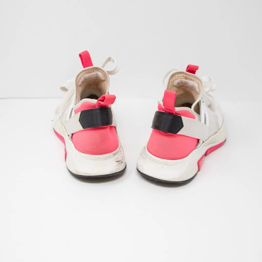 Tom Ford Women's Logo Print Embossed Lace Up Low Top Athletic Sneakers Shoes 9.5 - Image 3