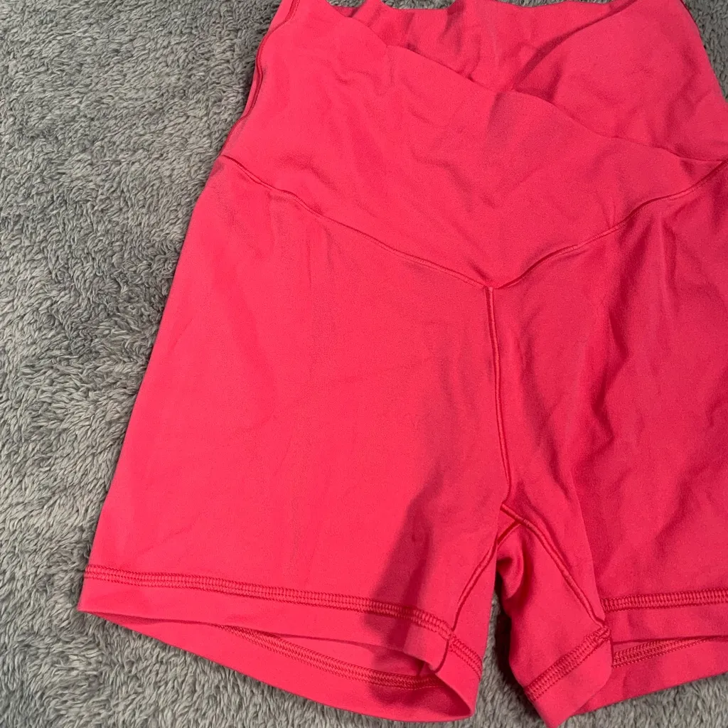 Aerie real me shortie hi-rise 3” inseam Pink Shorts - Image 2