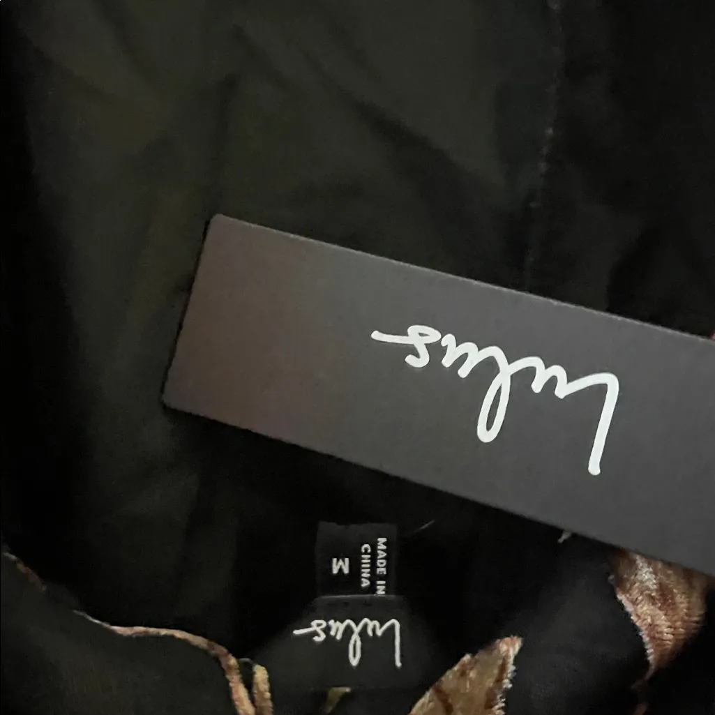 Lulus Charismatic Influence Black Burnout Velvet Cowl Back Mini Dress medium - Image 9