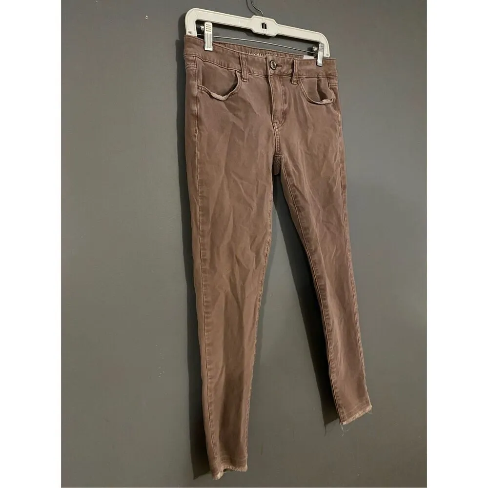 American Eagle Womens Jegging 360 Super Stretch Size 6 Light Pink - Image 3