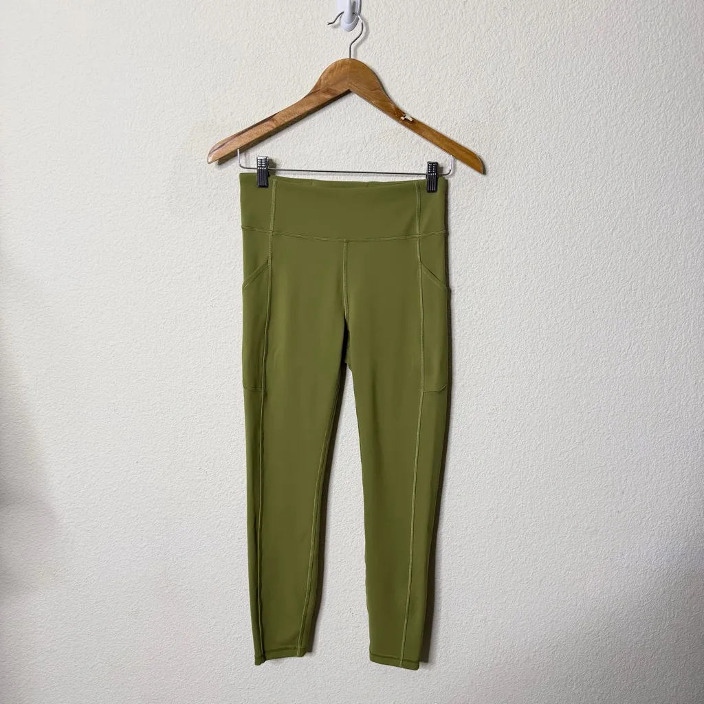 Lululemon Invigorate High-Rise Tight 25" Bronze Green Womens Size 6 - Image 2