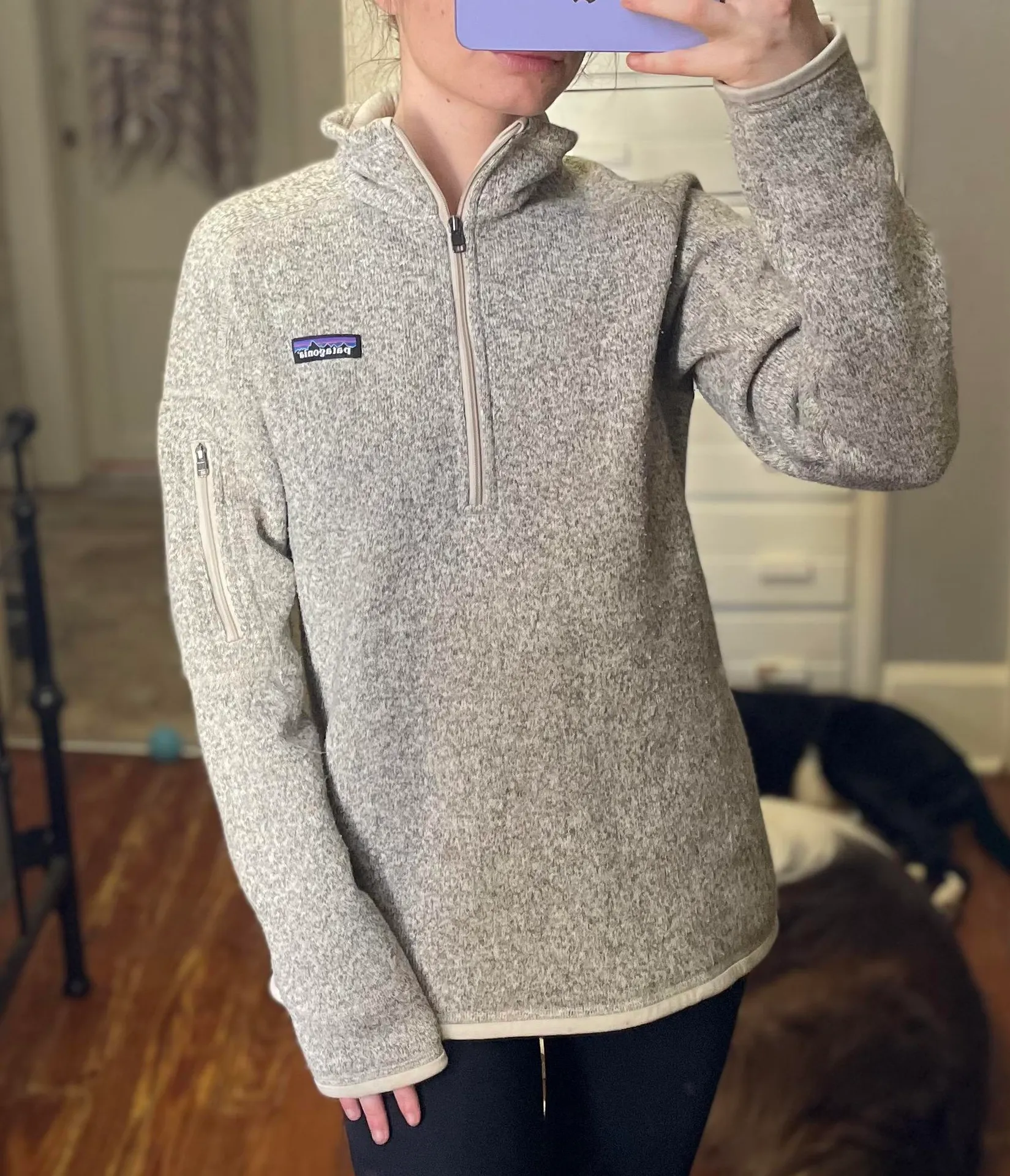 Patagonia Oatmeal Fleece Pullover - Image 4