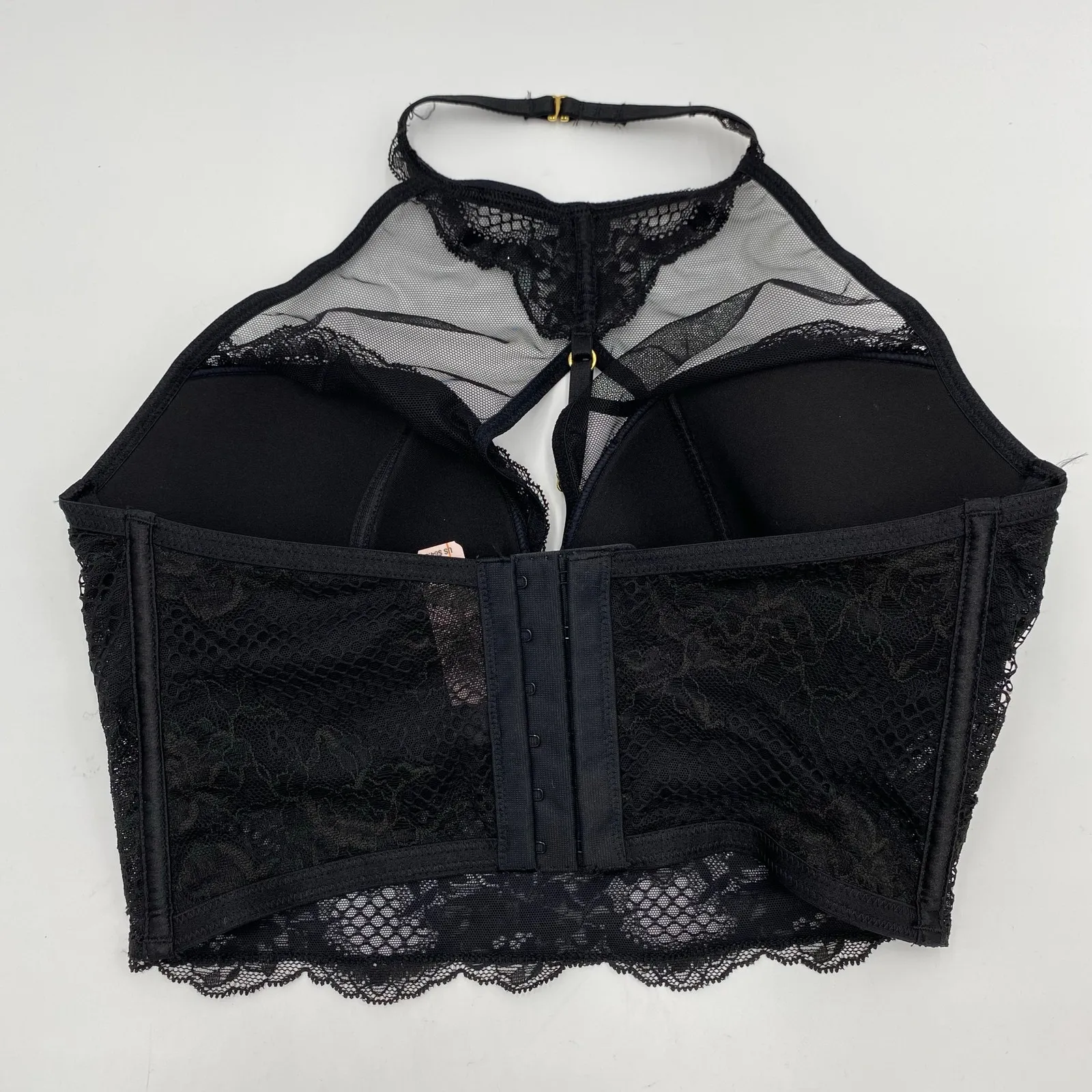 Victoria's Secret Black Very Sexy High Neck Corset Bra Top Size S-DD NWT - Image 7
