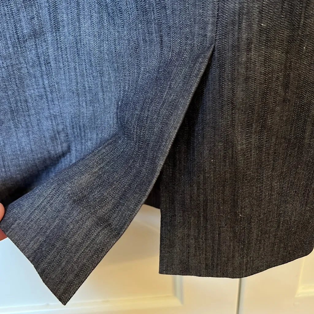 Calvin Klein Gray Black Sleeveless Dress 10 Work Interview Parties Dinner - Image 7