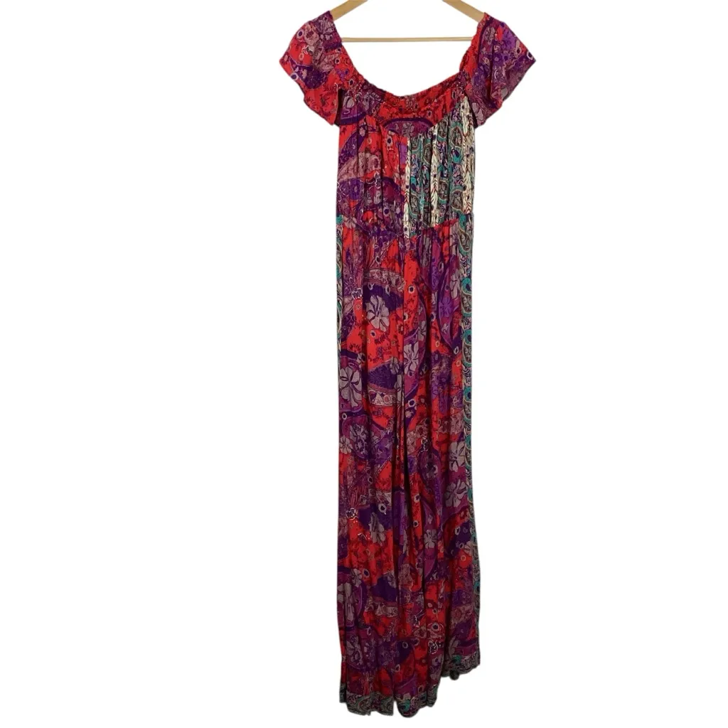 Free People Carmen Print Jumpsuit Size Small - Image 8