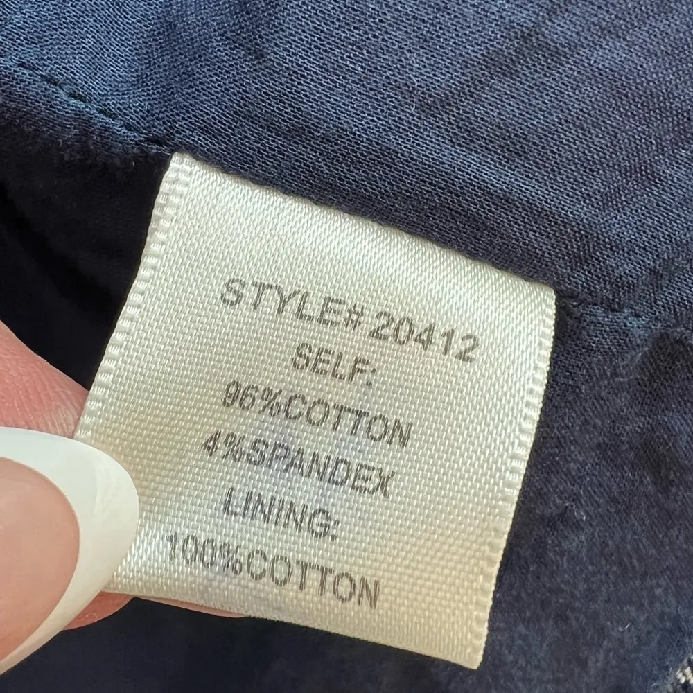 Skies are Blue Anthropologie asymmetrical denim cropped jacket, size S EUC - Image 9