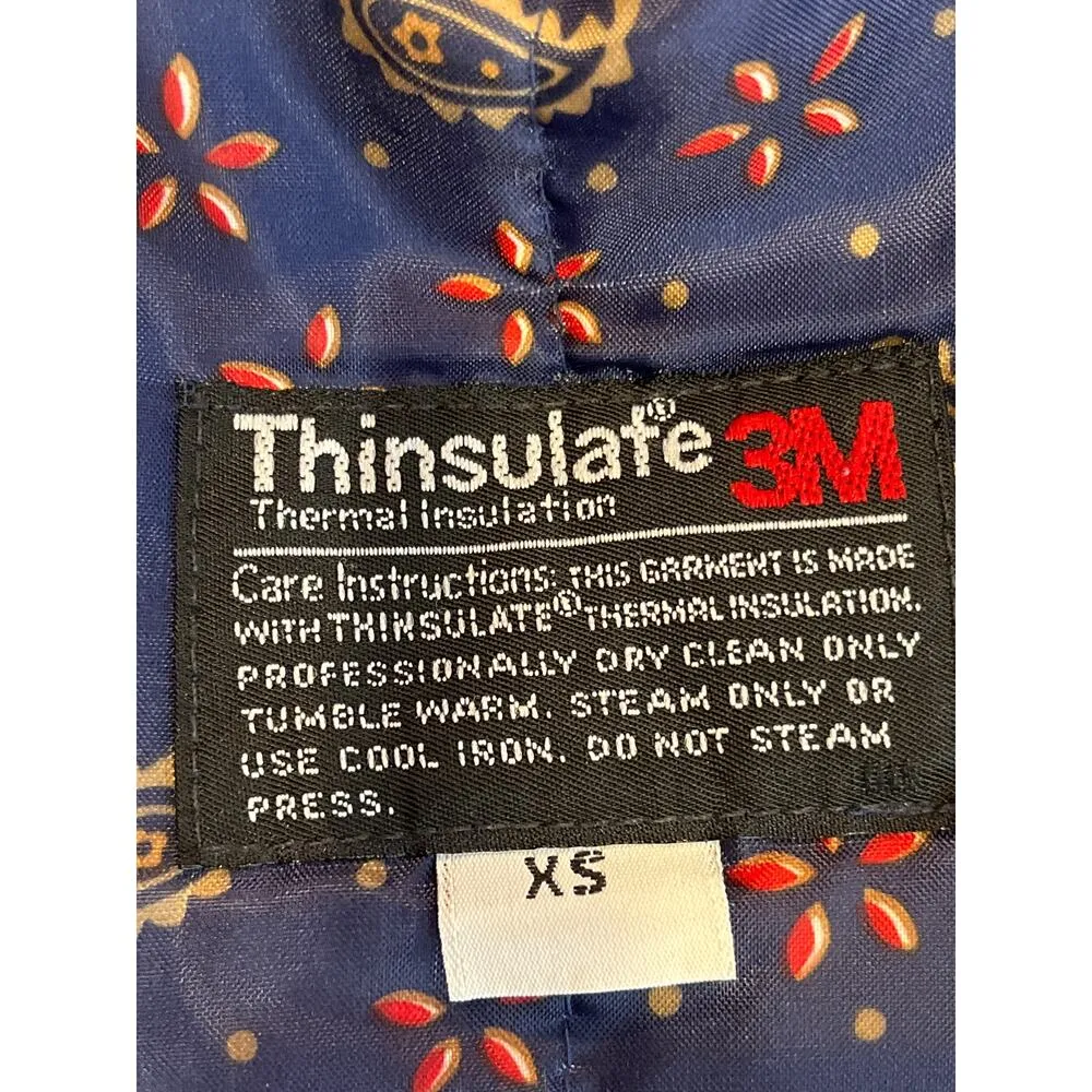 London Fog Thinsulate Coat XS Cream Tan Lined - Image 7