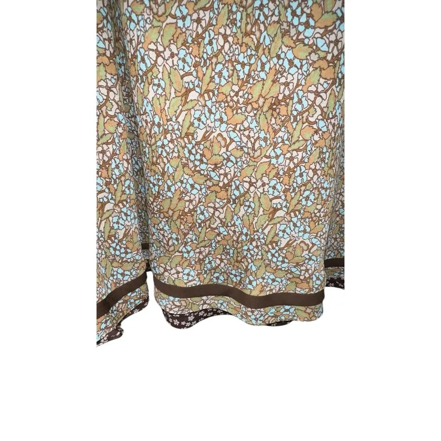 Christopher & Banks Reversible Cottagecore boho Floral Midi Skirt large - Image 6