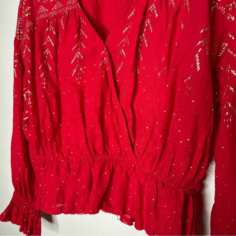 Free People Counting Stars Peasant Blouse XS - Image 10