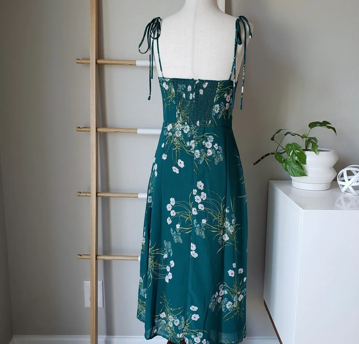 Rihoas Midi Dress Green Size M - Image 4