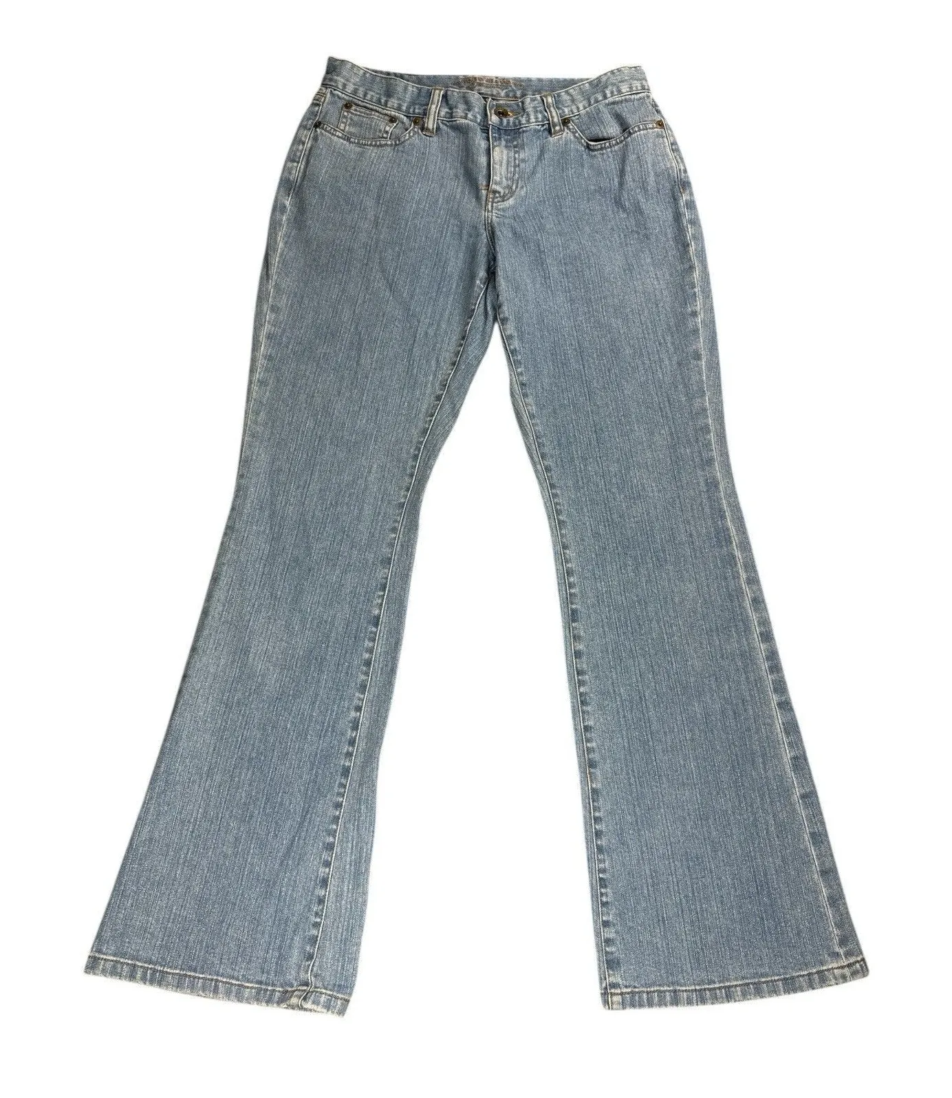 Lauren Jeans Co. By Ralph Lauren Bootcut Jeans Light Wash Mid Rise Size 6 Preppy Blue - Image 1