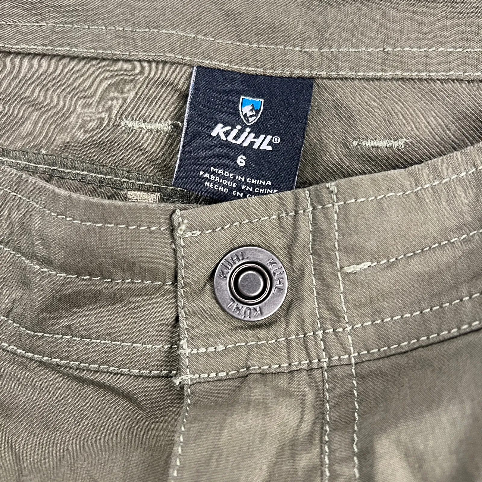 Kuhl Resistor Air Roll-Up Short Adjustable Cargo Crop Pant/Bermuda Green Size 6 - Image 7