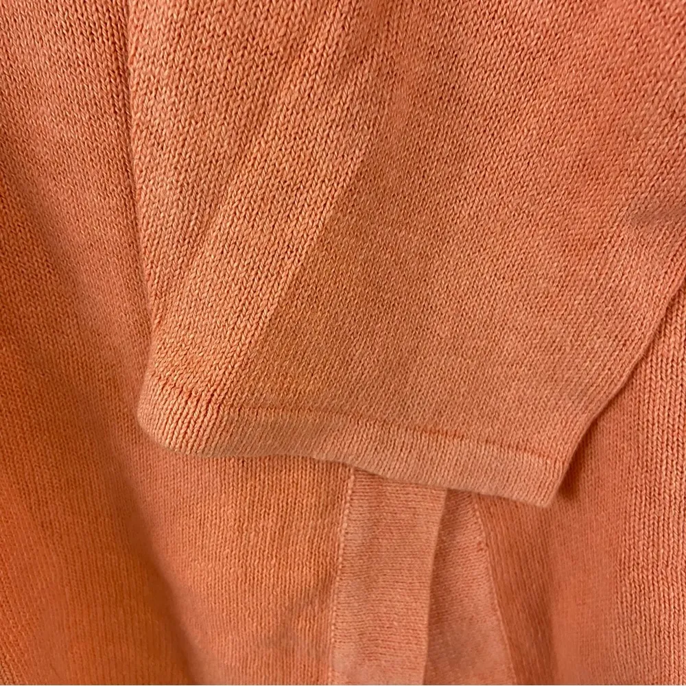 NEW PBJ Blues Orange Acid Wash Denim Collar Button Front Tunic Sweater Size XL - Image 8