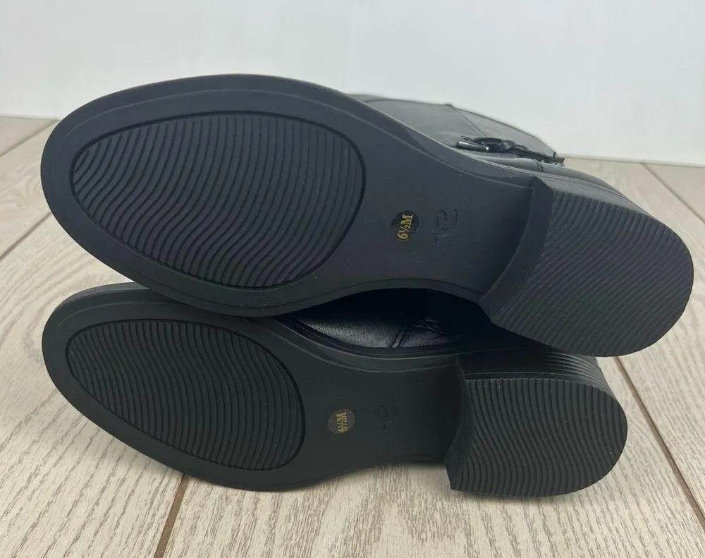 Easy Spirit Women's Leigh Leather Knee High Buckle Detail Boots 6.5M Black $189 - Image 6