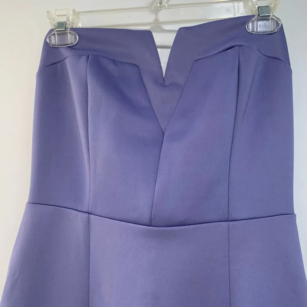 Venus | Lilac purple satin holter top dress size 8 - Image 7