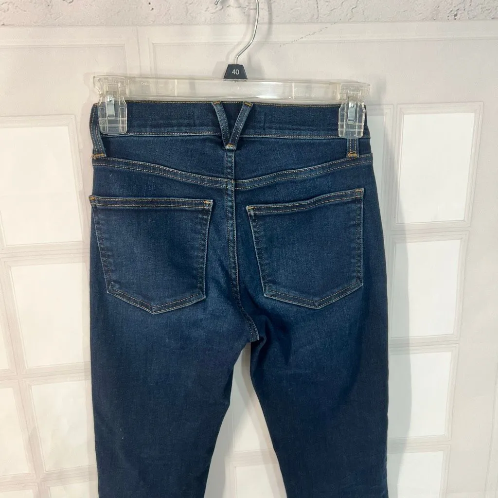 Veronica Beard Debbie Ankle-Crop Skinny Jean Dark river Blue Jean size 23 or 000 - Image 6