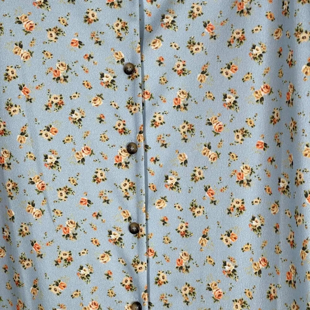 NWT Topshop Jersey Button Through Midi Dress in Pale Blue - Image 6