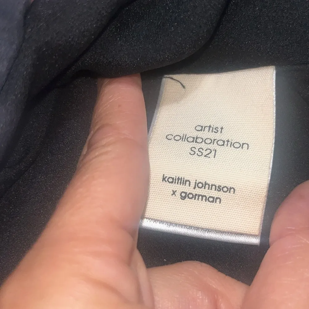 Gorman x Kaitlin Johnson Black Licorice Floral Silk Midi‎ Dress Black AU 12 / M Size M - Image 10