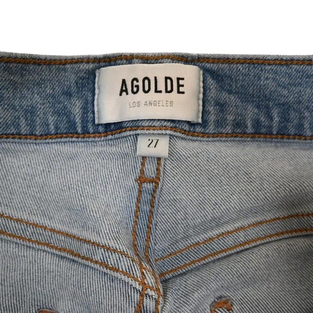 Agolde Womens 27 Willow Mid Rise Slim Crop Jeans - Image 10