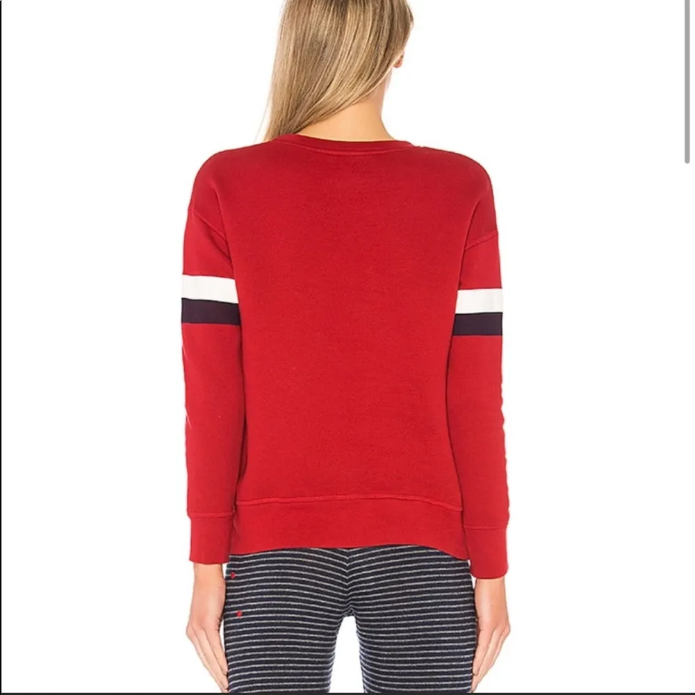 Sundry Revolve  Red Stripe Sweatshirt - Image 3