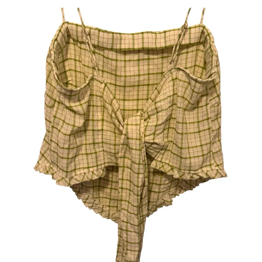 Line and Dot Green Crop Top nwt - Image 6