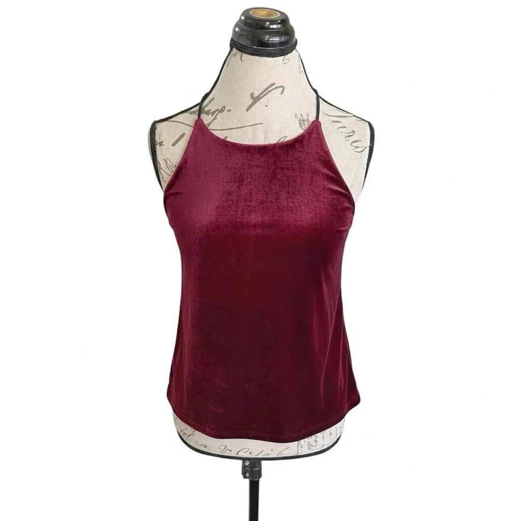 Aqua Womens Top XS Velvet Crush Edgy Emo Gothic Y2k 90’s Whimsigoth Vamp Witchy - Image 2