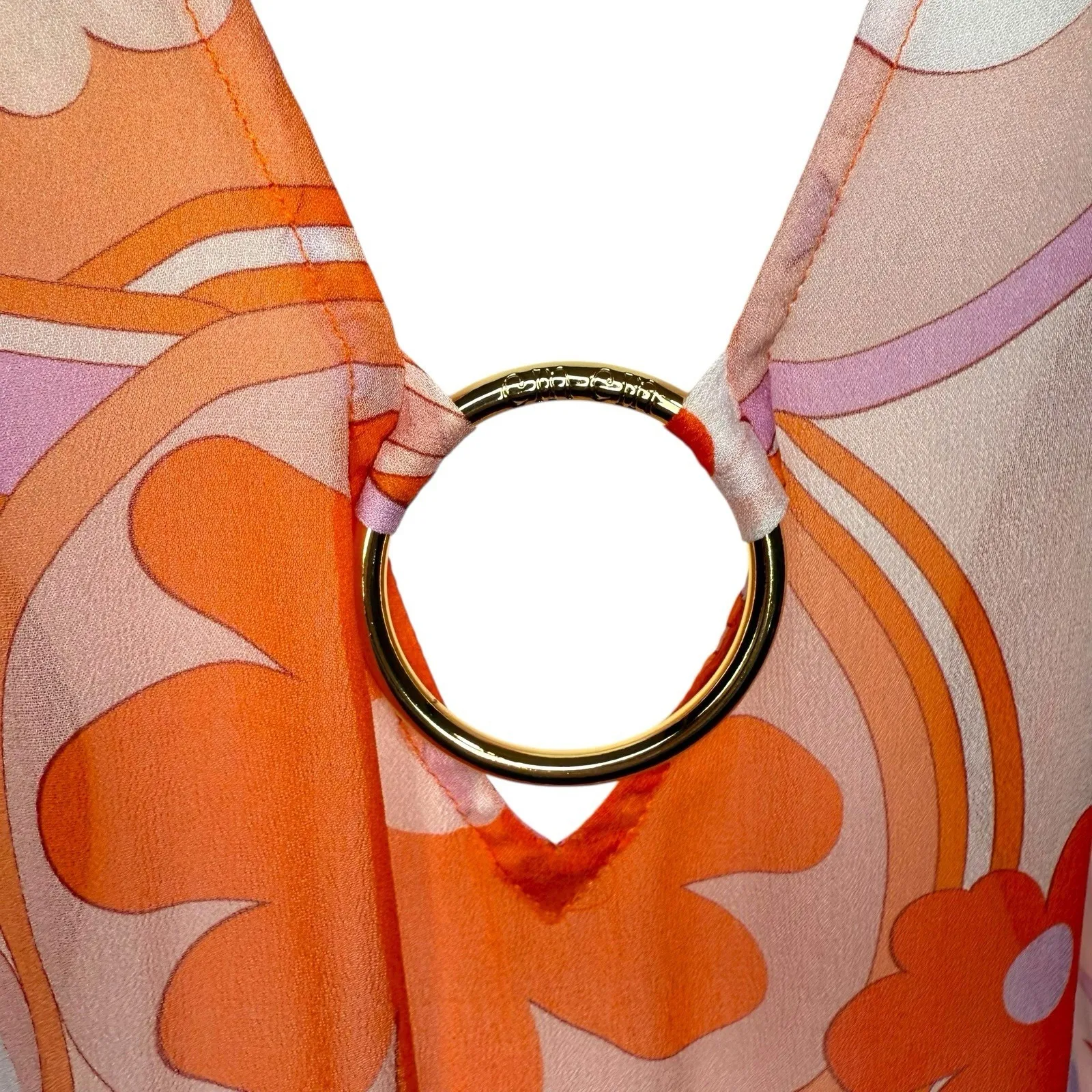 NWT Revolve CIN‎ CIN Totem Maxi Dress Coverup in Bloom Small Retro Semi Sheer - Image 5