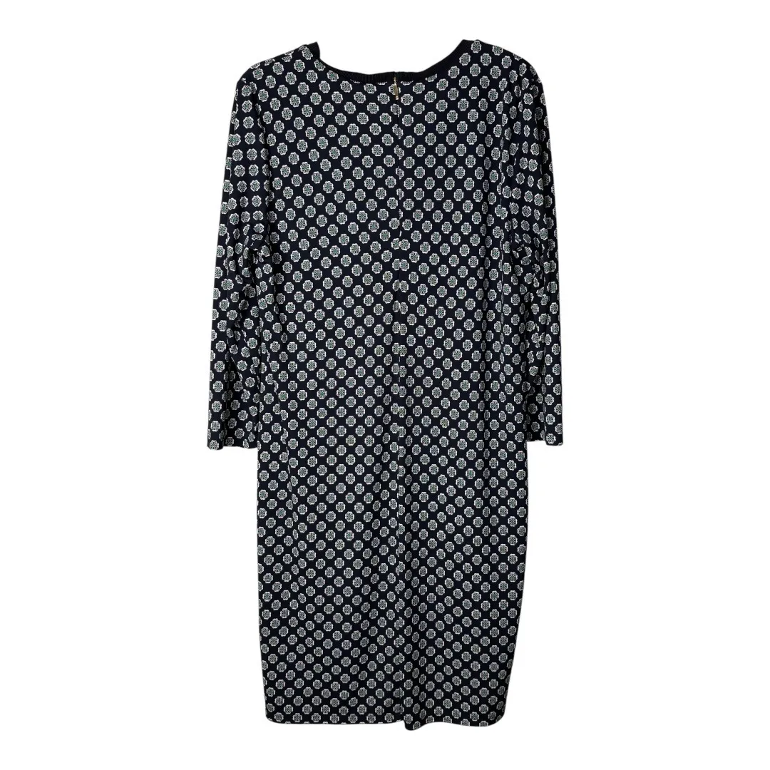 Lauren Ralph Lauren Navy‎ Blue Green Geometric Floral 3/4 Sleeve Dress Size XL - Image 7