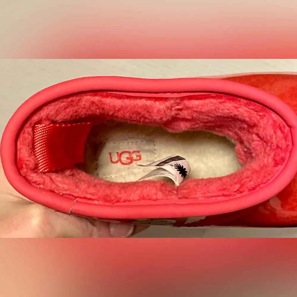 UGG Classic Clear Mini Boot Hibiscus Pink Women's Sz 6 - Image 7