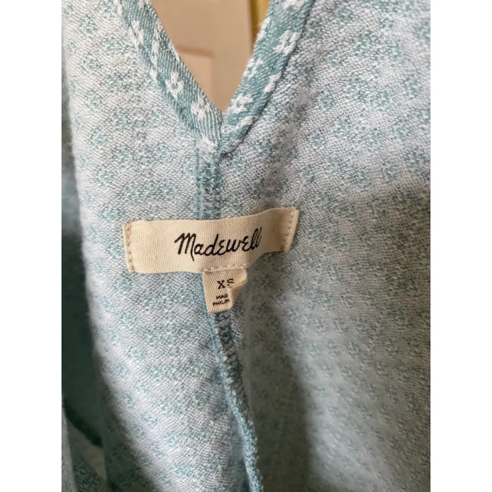 Madewell Crop Tank Top Soft Knit Textured Cottagecore XS Geometric Summer Beach - Image 5