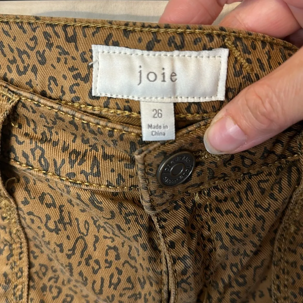 Joie Cheetah Print Skinny Jeans Size 26 - Image 2