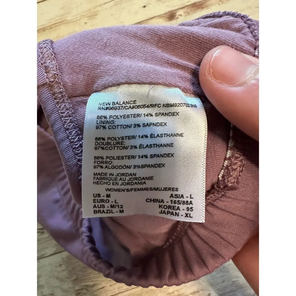 New Balance Sports Bra Size Medium Purple Athleisure Yoga Active Workout - Image 4
