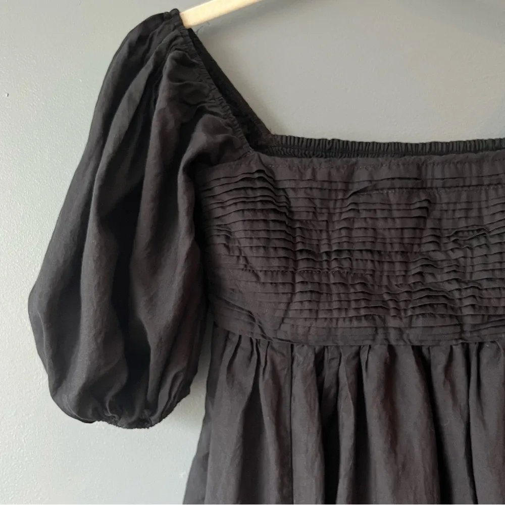 Abercrombie & Fitch Emerson Poplin Puff Sleeve Mini Dress - Image 3