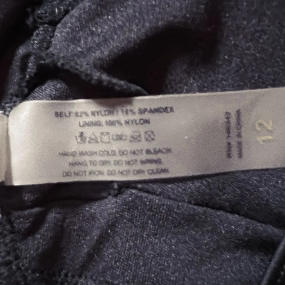 Nicole Miller Plunge Neckline Mesh Illusion Black One Piece Swimsuit Size 12 - Image 13