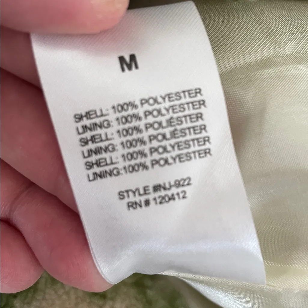 Nia Oversized Fleece Shacket Green Size M - Image 7