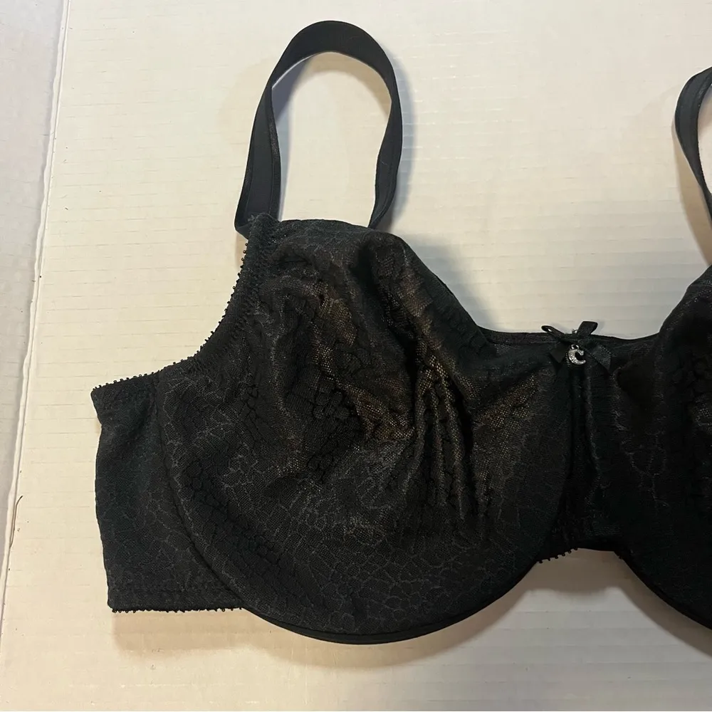 Chantelle Bra C Magnifique Seamless Unlined Minimizer - Black Sz 40D EUC - Image 5