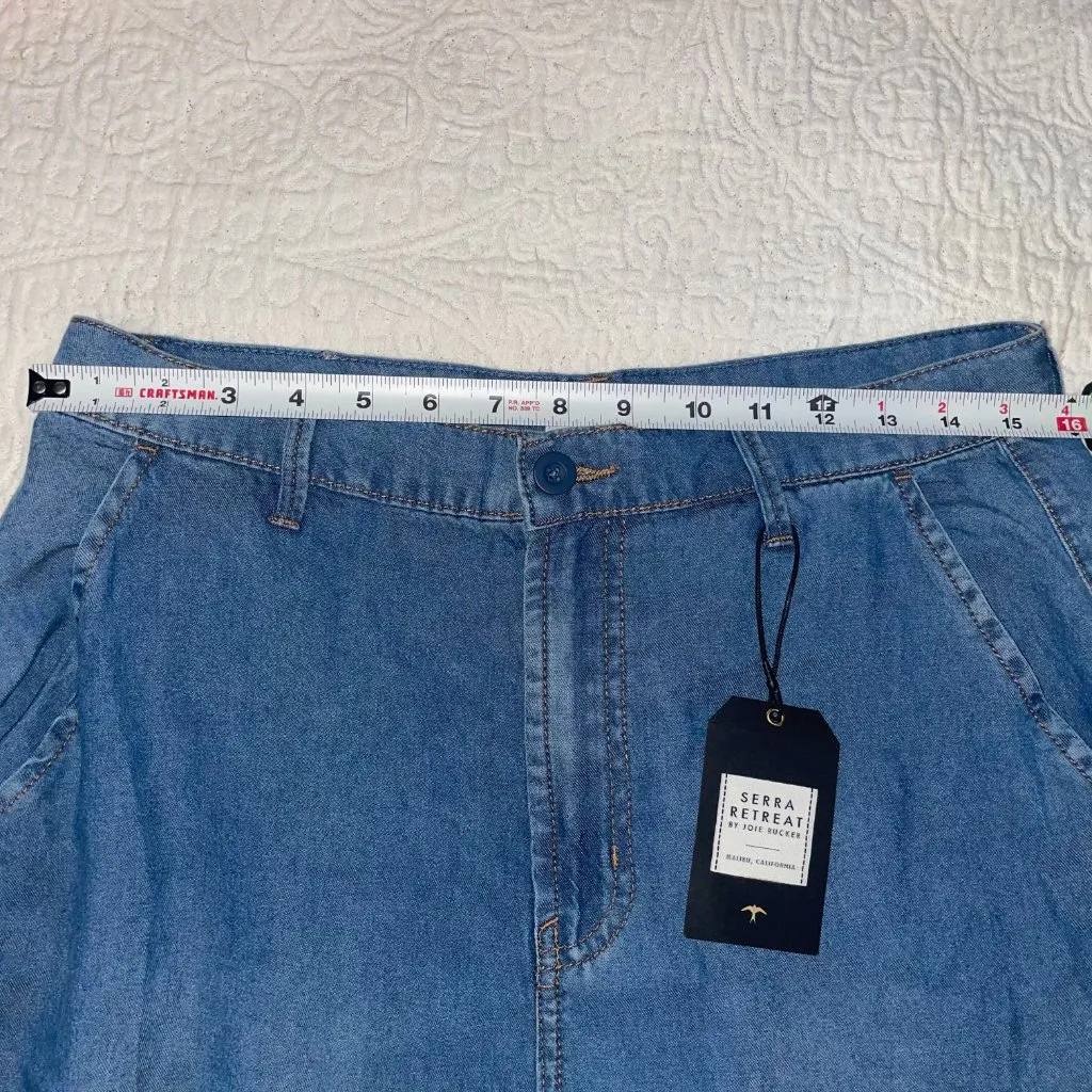 Serra Retreat‎ Cargo Jogger Jeans Women's 8/29 Banded Ankle By Joie Rucker Blue - Image 7