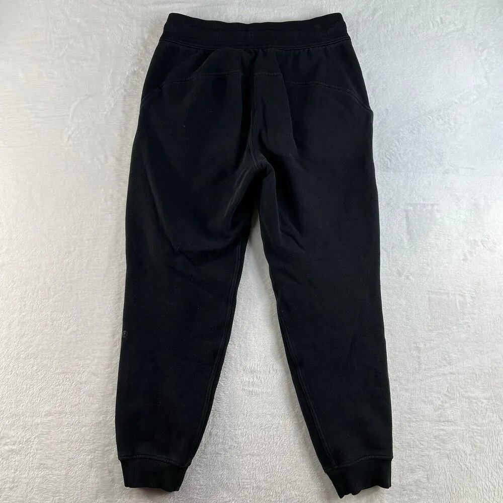 Lululemon Athletica 6 Scuba High Rise Jogger Fleece 28" Black Light Terry Cotton - Image 8