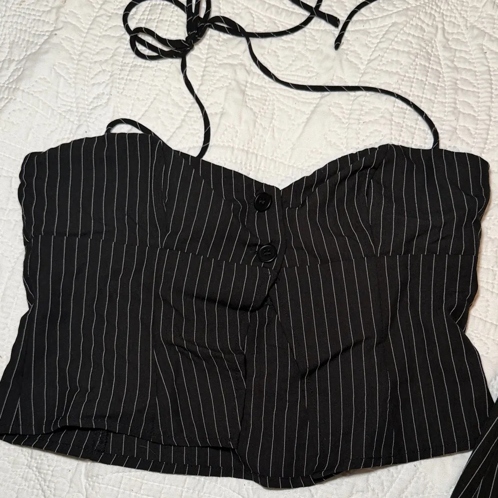 Princess Polly  Luca Set Black Stripe - Image 3