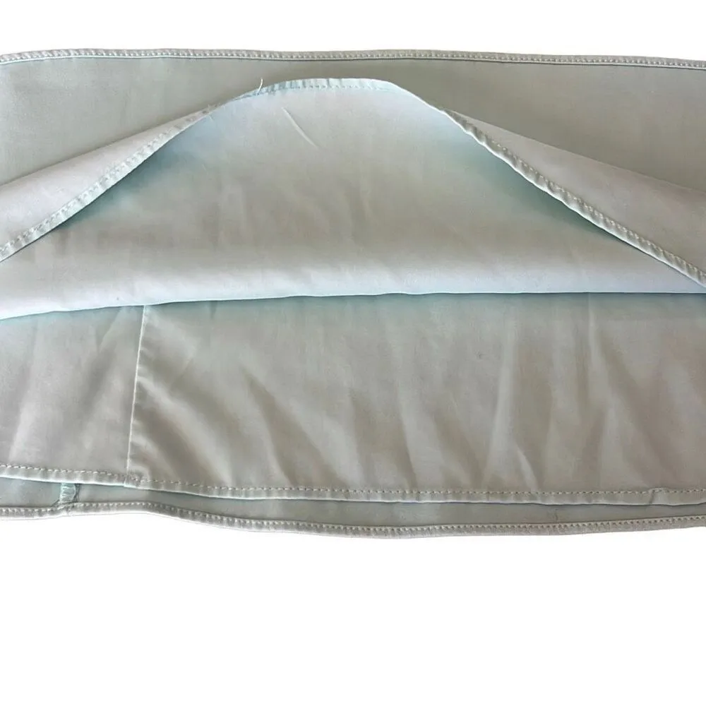 Stephanie Siphos Medium Butterfly Satin Slip Dress Green Cutouts Cocktail Party - Image 9