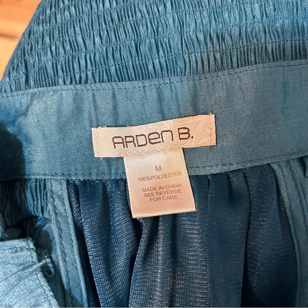 Arden B Y2K Ruffle Front Halter Tank Top Size Medium Mermaid Smocked - Image 7