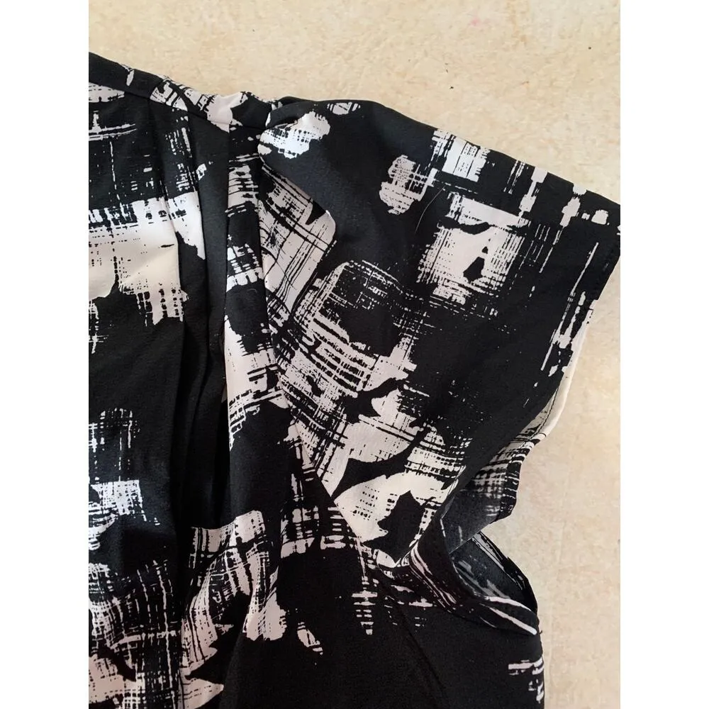 city chic zipper maxi dress woman’s size medium 18 plus sizepockets black white - Image 5